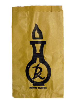 Paper Bag Rx Black Medium (500's)