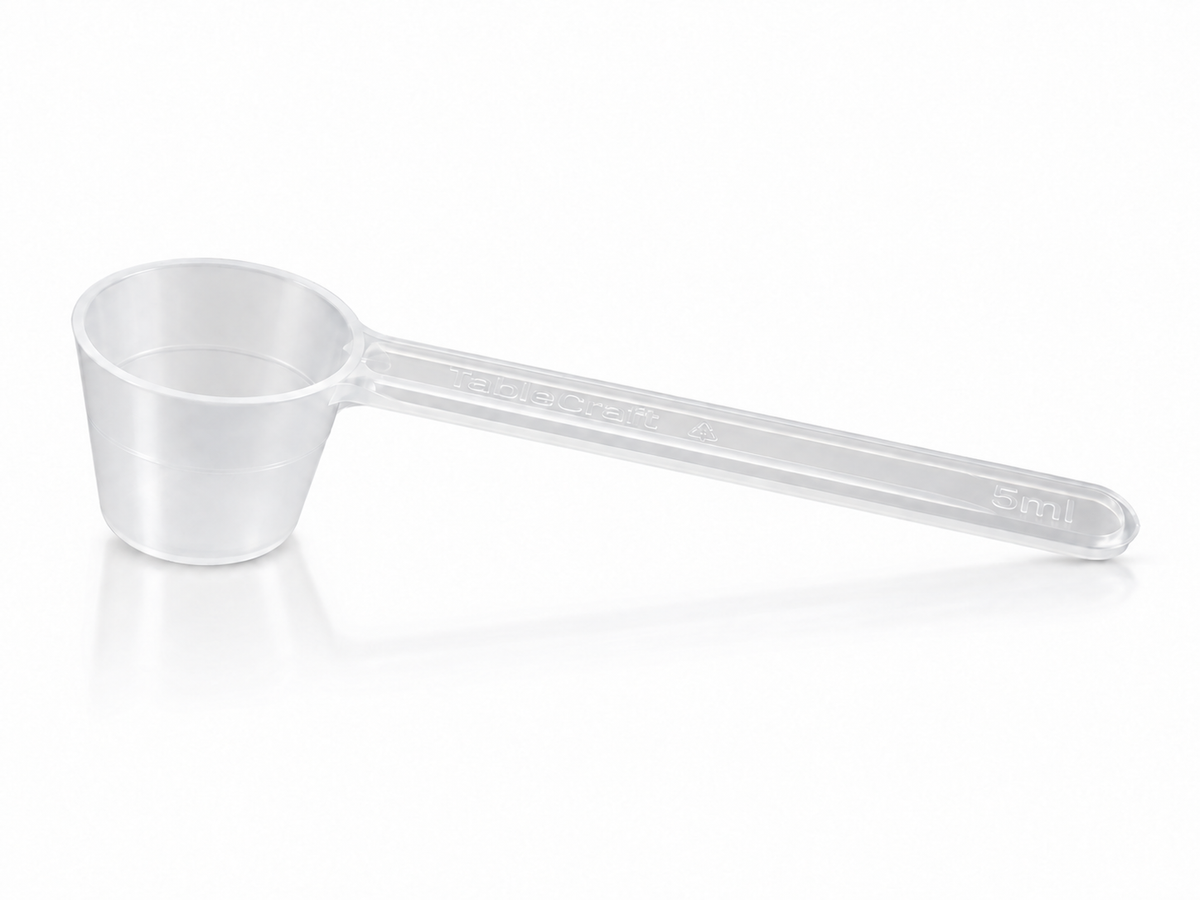 5 ml Clear Scoop - Long Handle (100's)