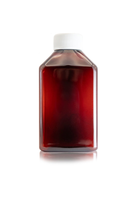 Medical Rectangular Bottle 150ml with White Screw Cap (100's)