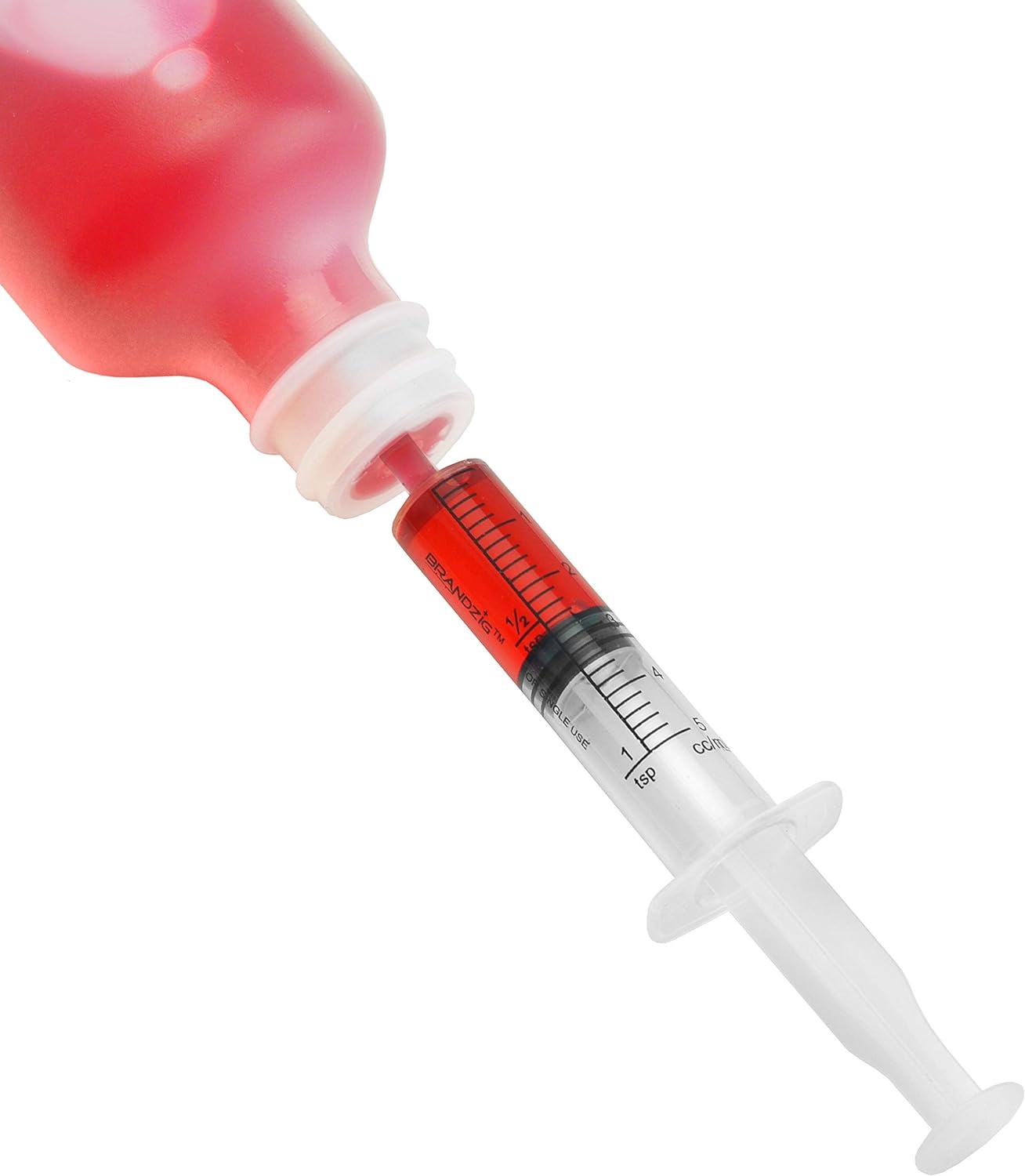 Press-in Syringe Bottle Adapter + 5ml Syringe (50's)