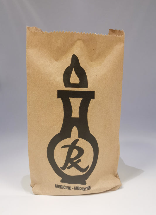 Paper Bag Rx Black Medium (500's)
