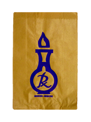 Paper Bag Rx Blue Large (500's)