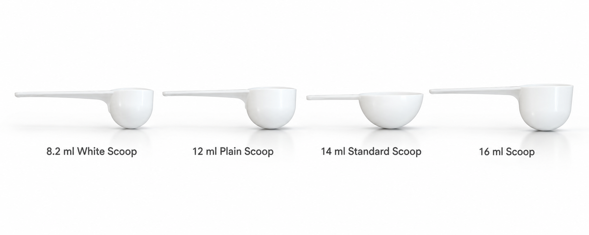 12 ml Plain Scoop - White (100's)