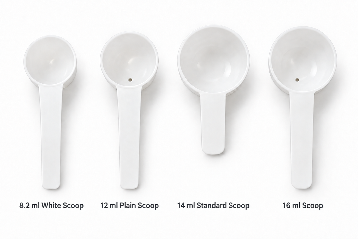 12 ml Plain Scoop - White (100's)
